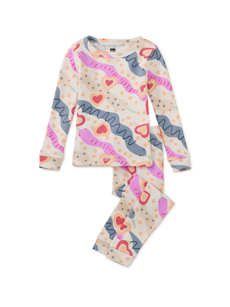 Goodnight Pajama Set in Sweetie Snakes - View 2