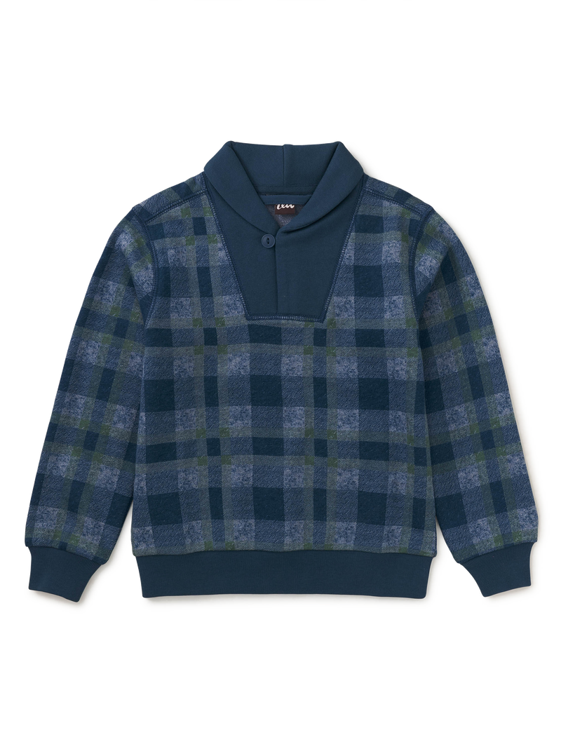 Shawl Collar Popover in Lake Bafa Plaid - View 1