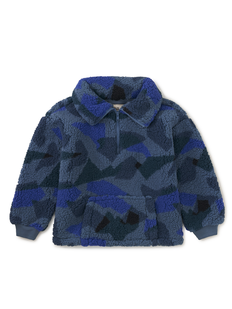 Teddy Fleece Pullover in El Calafate Glaciar Camo - View 1