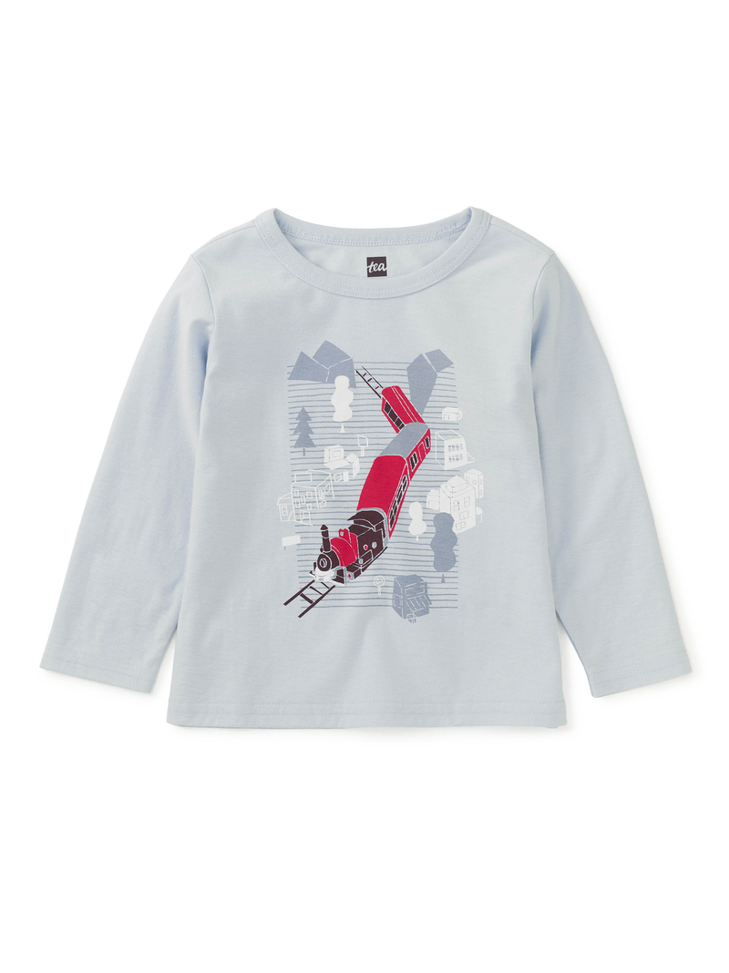 Train Town Baby Graphic Tee in Skyride - View 1