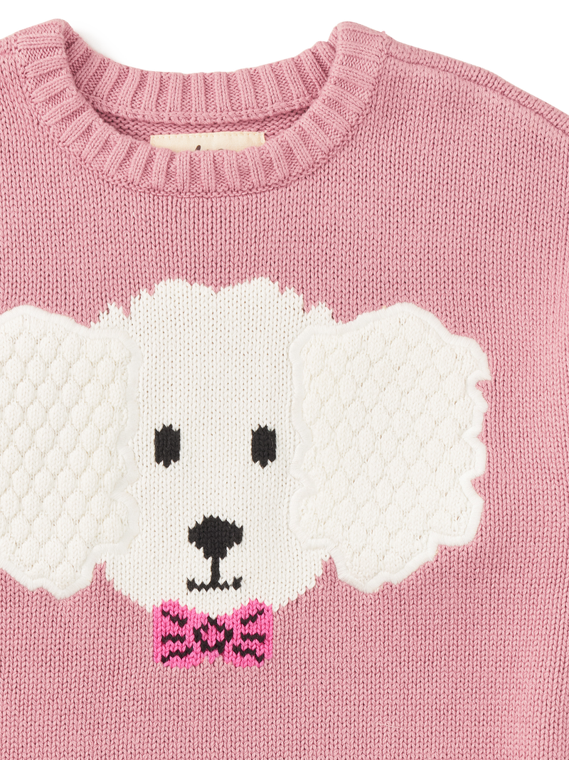 Fluffy Puppy Sweater in Hydrangea - View 2