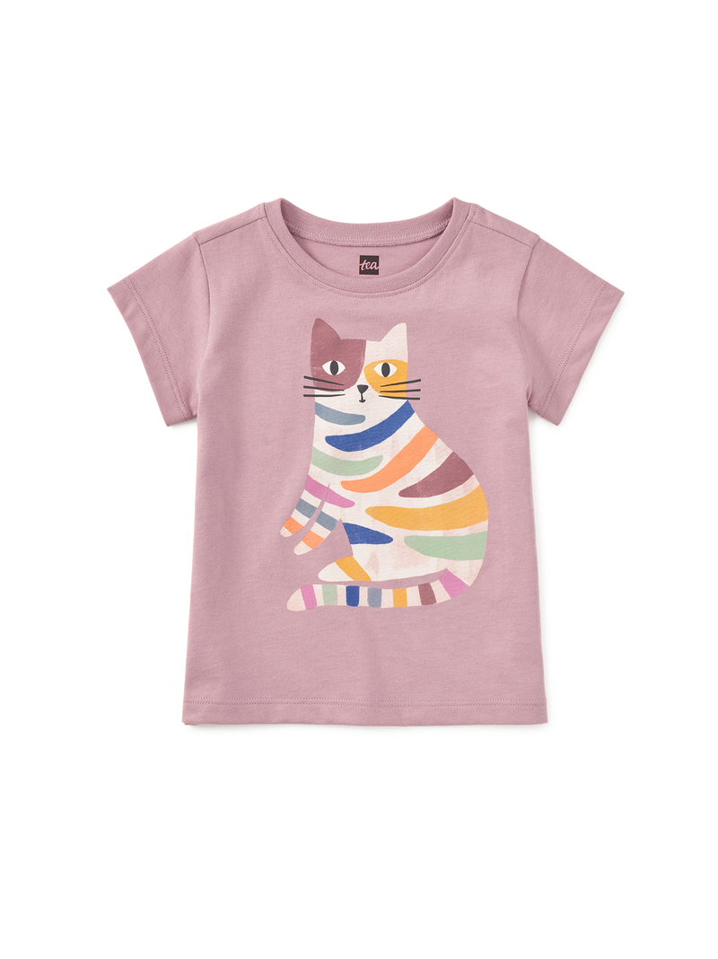 Rainbow Kitty Graphic Tee in Hydrangea - View 2