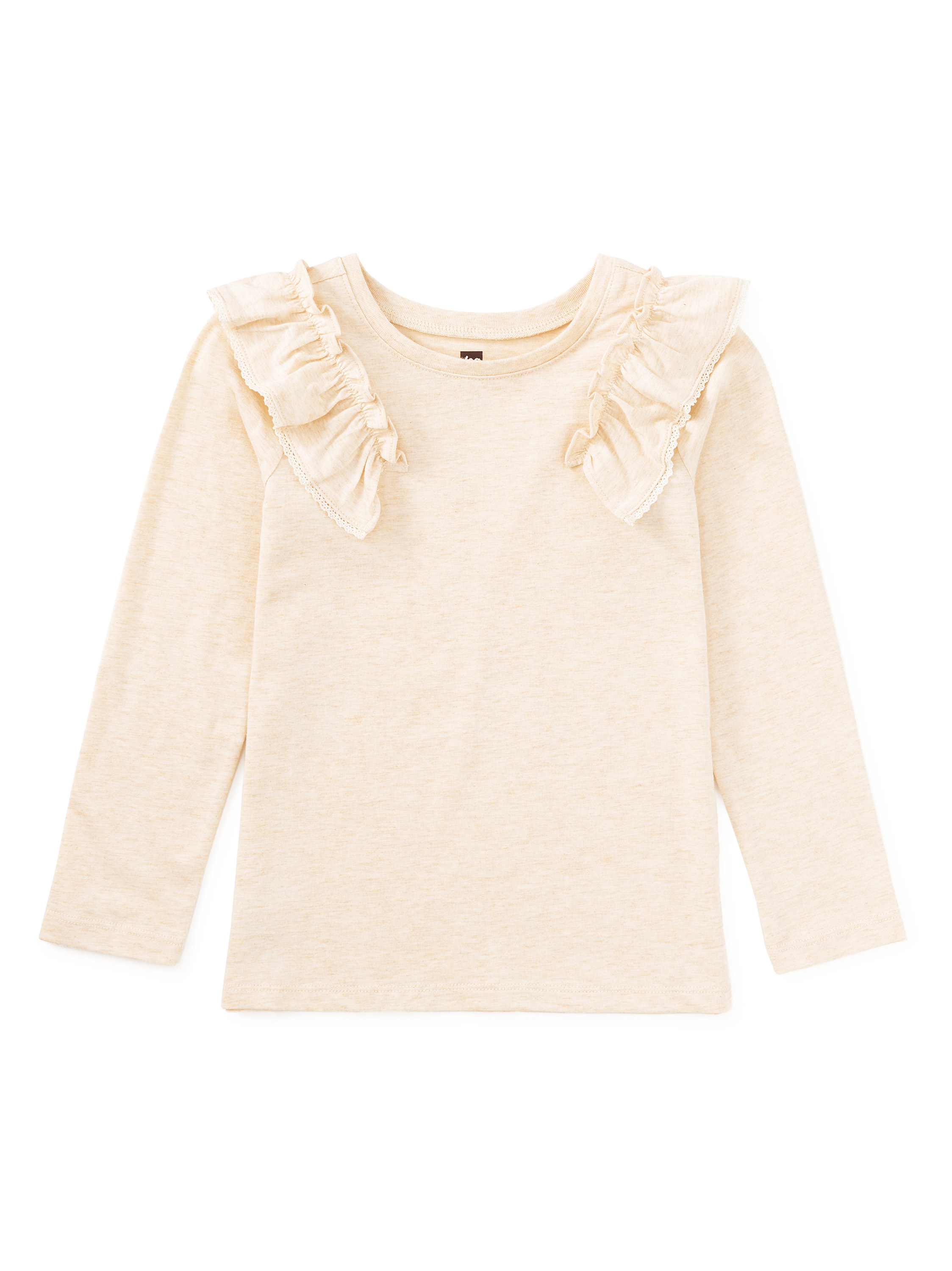 Long Sleeve Lace Trim Top
