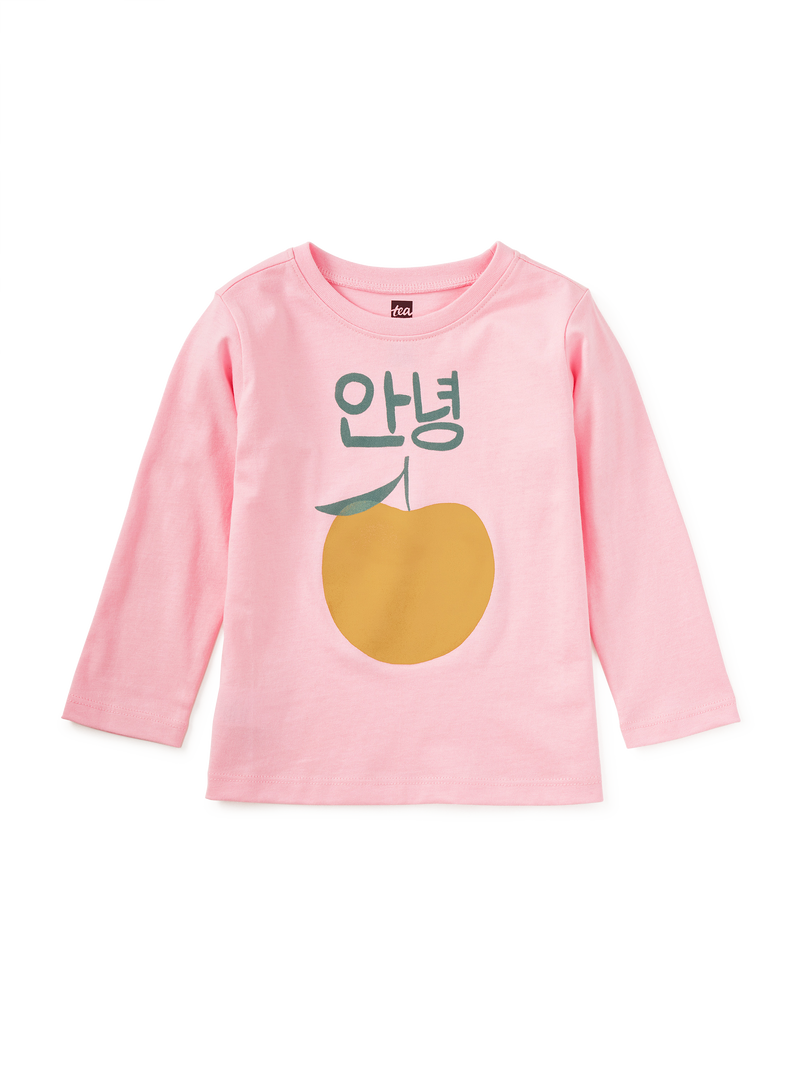 Asian Pear Graphic Tee in Pink Lady - View 2
