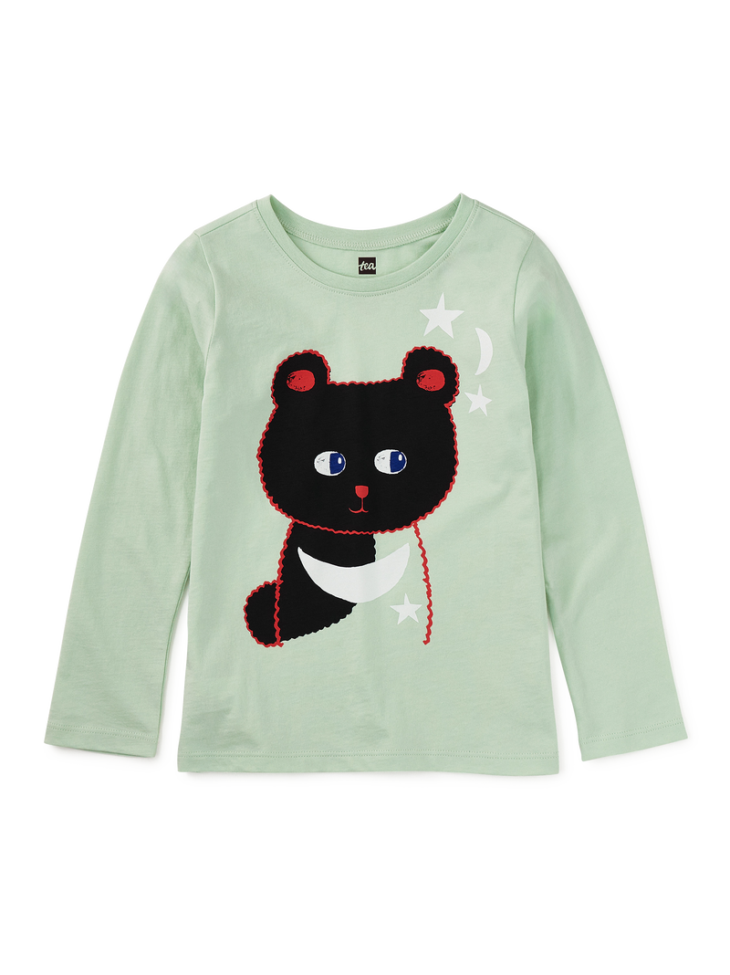 Moon Bear Graphic Tee in Celadon - View 1
