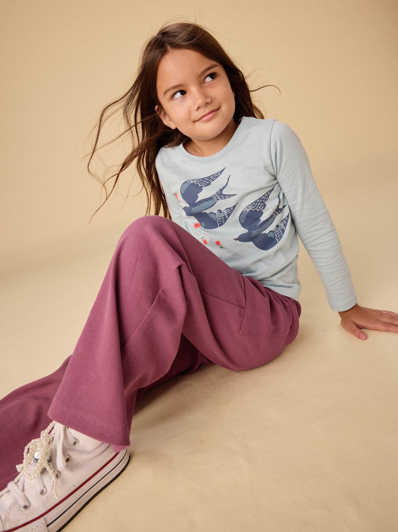 Magpies Graphic Tee in Sterling Blue - View 2
