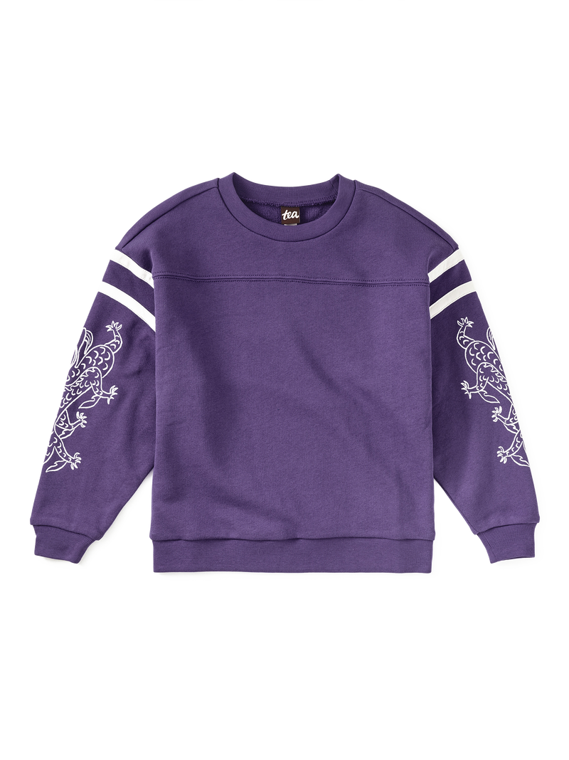 Sporty Dragon Sleeve Popover in Ultraviolet - View 1