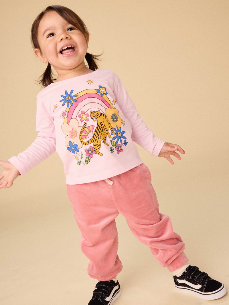 Tiger Festival Graphic Tee in Pink Lady - View 2