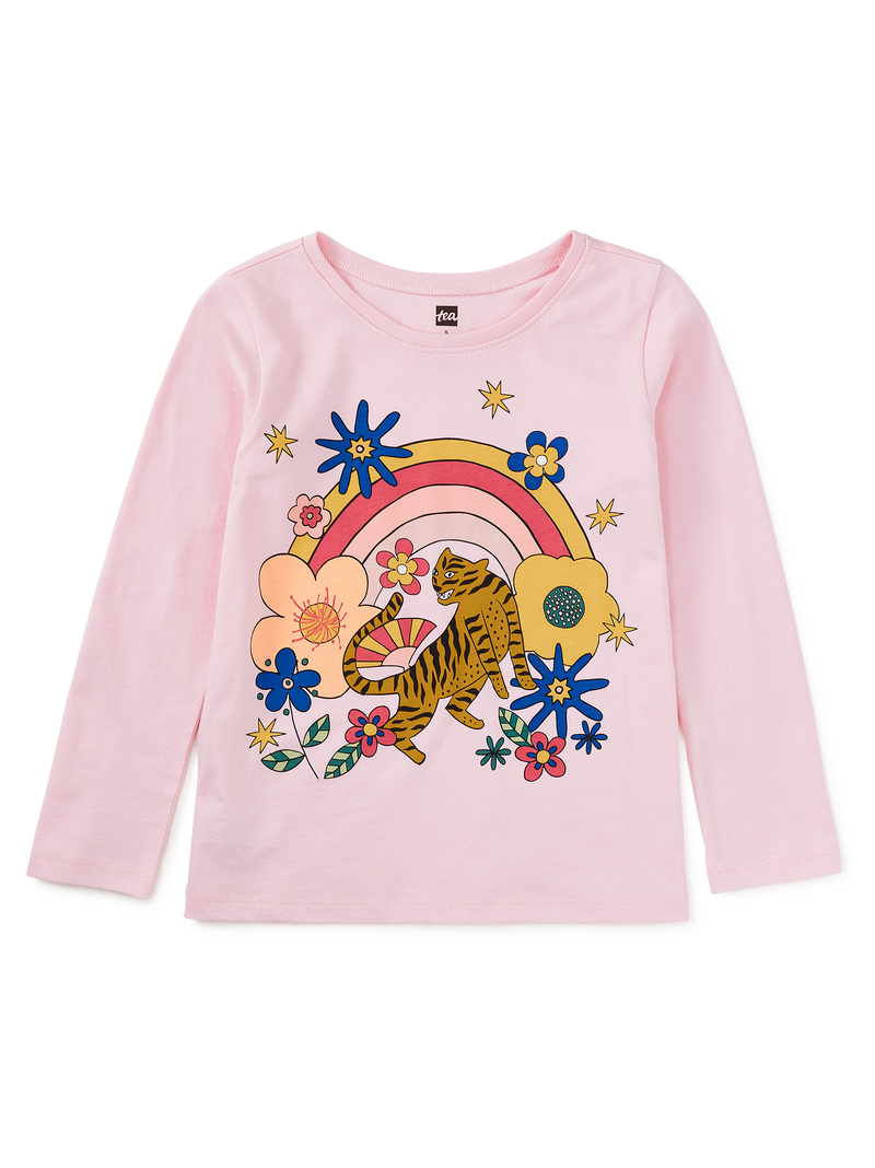 Tiger Festival Graphic Tee in Pink Lady - View 1