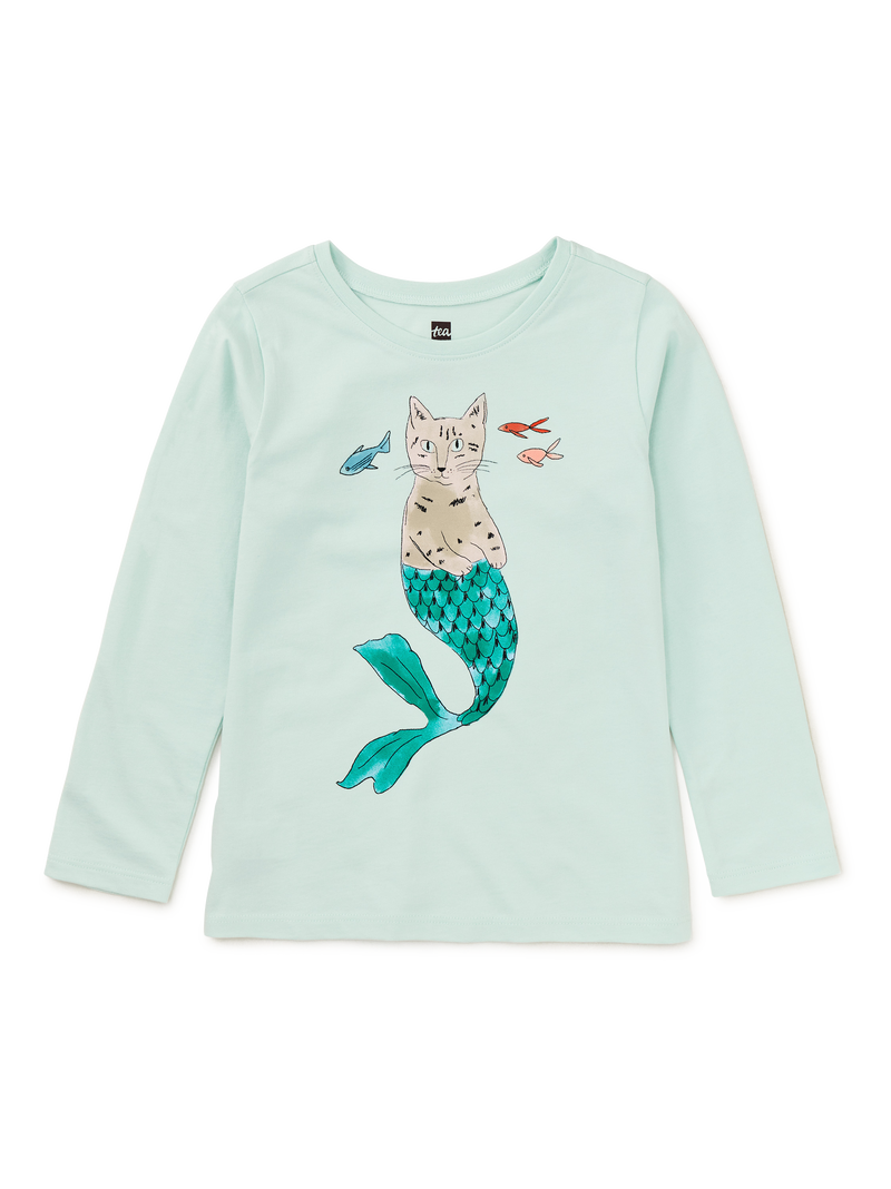 Mermaid Kitty Graphic Tee in Garden Party - View 1