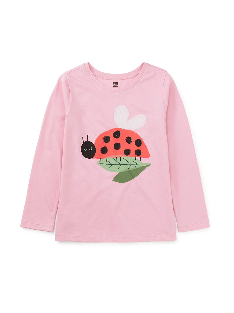 Ladybug Graphic Tee in Honeysuckle Rose - View 1