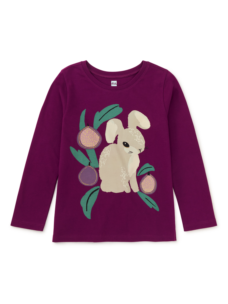Angora Bunny Graphic Tee in Cosmic Berry - View 1