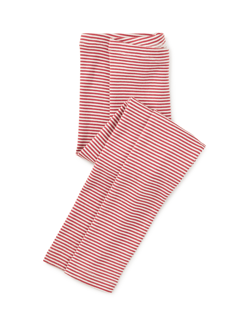 Striped Leggings in Orchid Mauve - View 1