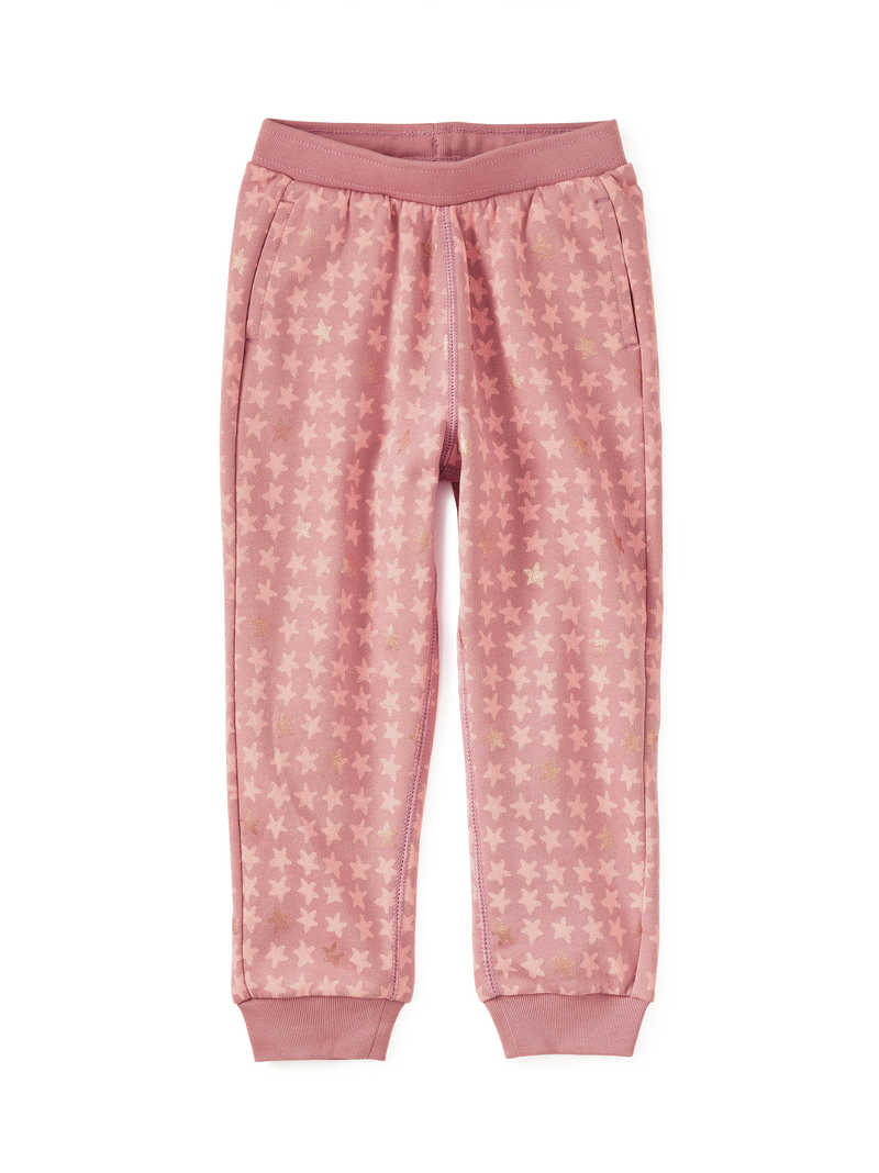 Going Places Joggers in Metallic Stars - View 1
