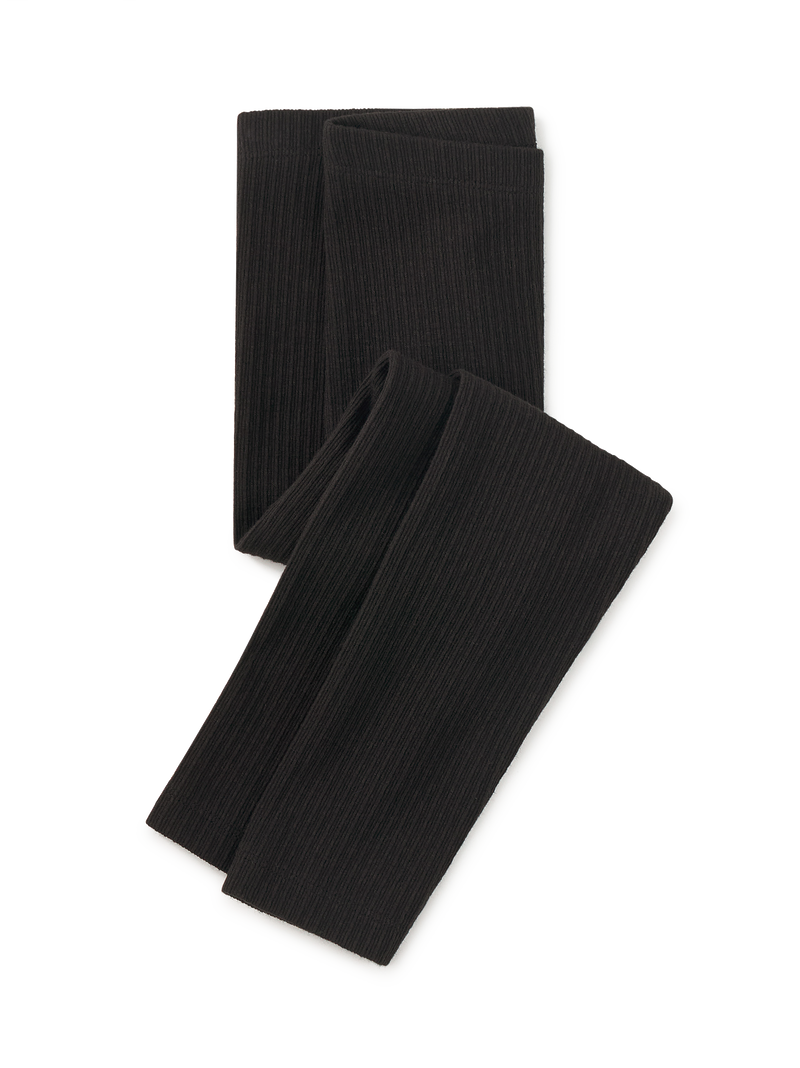Pointelle Leggings in Jet Black - View 1