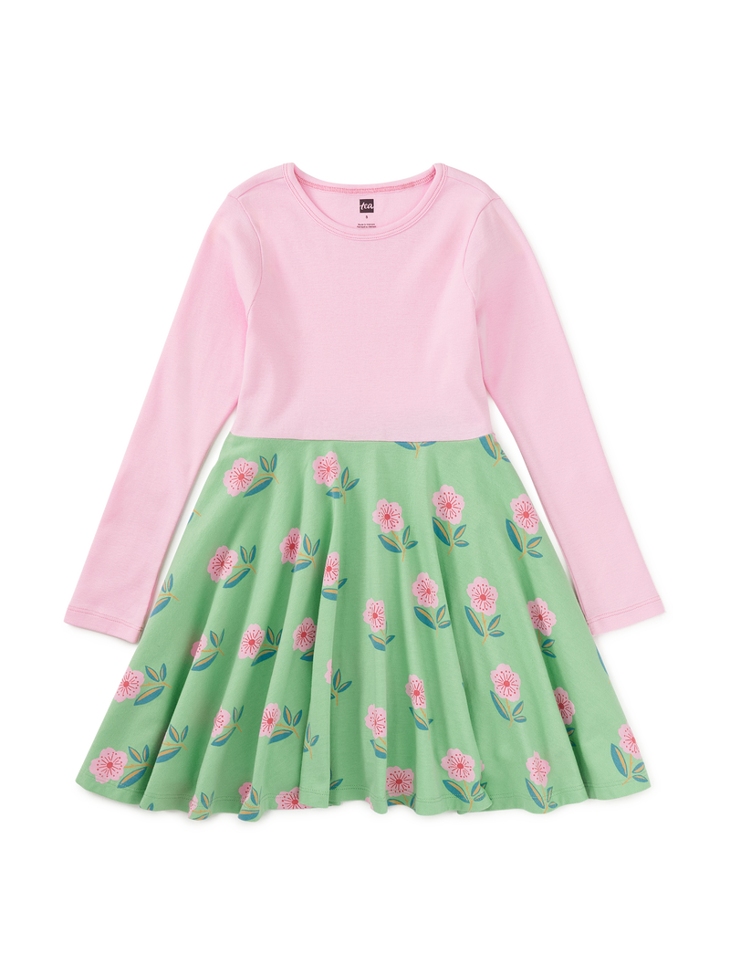 Print Mix Twirl Dress in Cherry Blossom - View 1