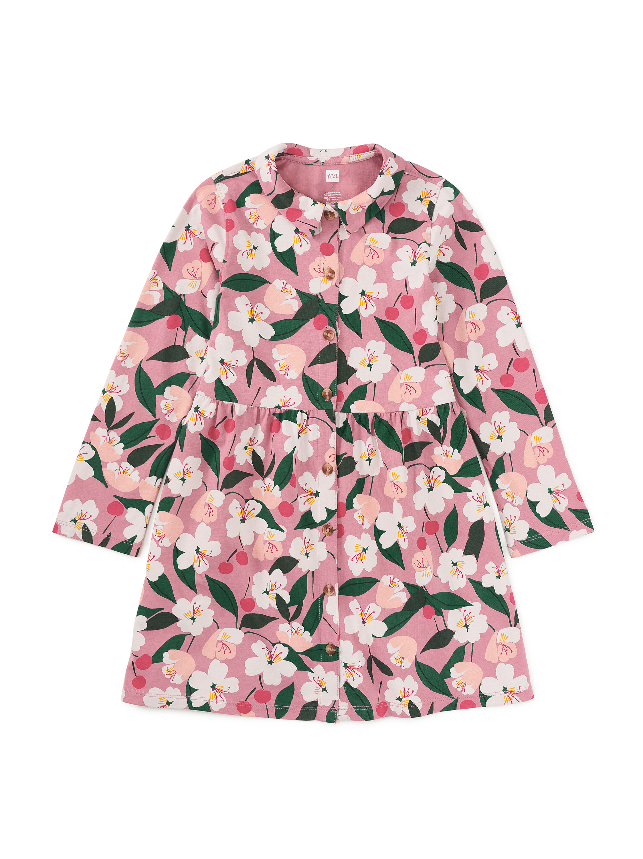 Collared Long Sleeve Shirtdres