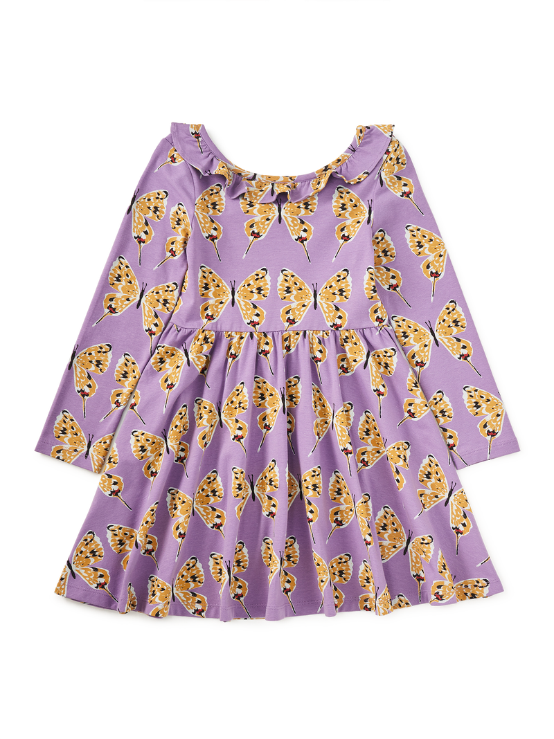 Ruffle Collar Ballet Dress in Dragon Swallowtail Butterflies - View 1