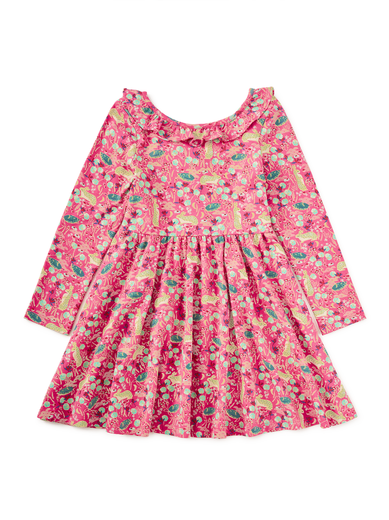 Ruffle Collar Ballet Dress in Rabbit And Turtle Folktale - View 1