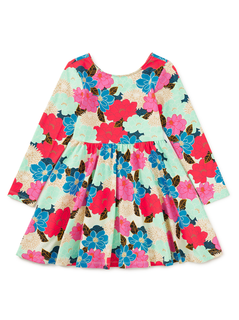 Printed Ballet Dress in Peonies And Chrysanthemums - View 1