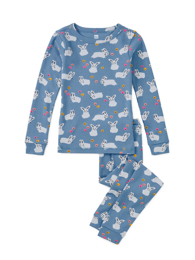 Goodnight Pajama Set in Bouncing Bunnies - View 1