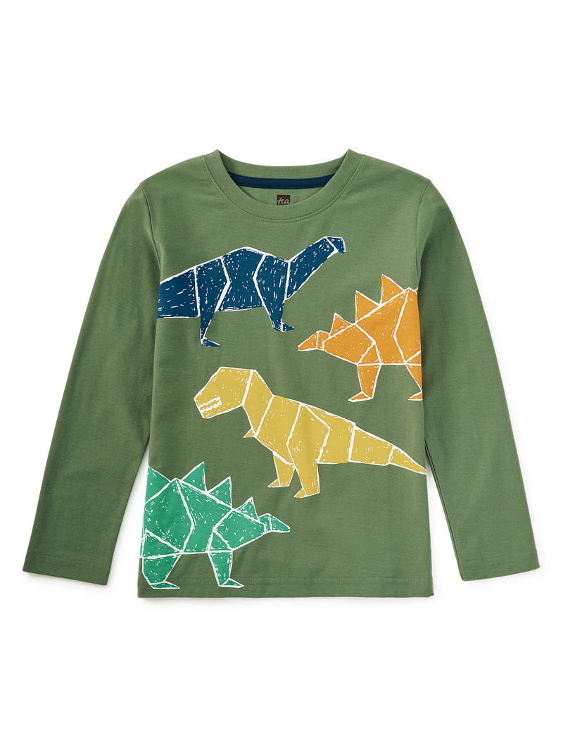 Dino Friends Graphic Tee in Stem - View 1