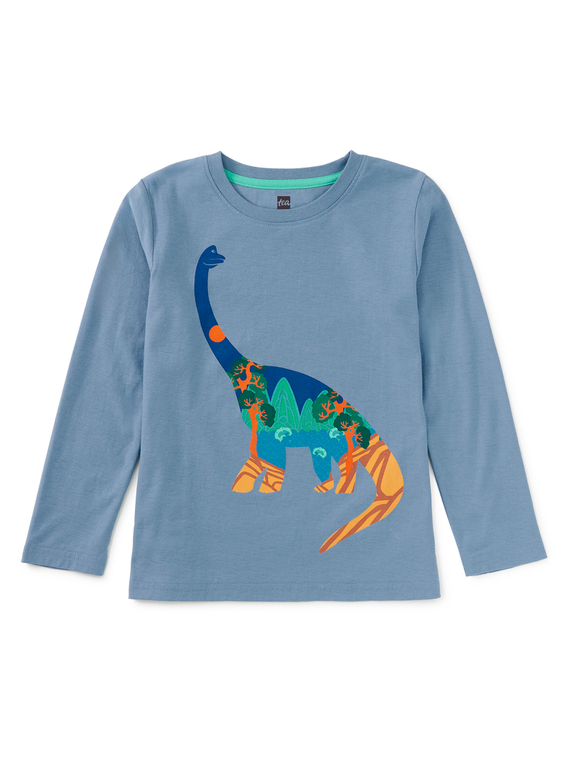 Korea In A Dino Graphic Tee in Blue Tide - View 1