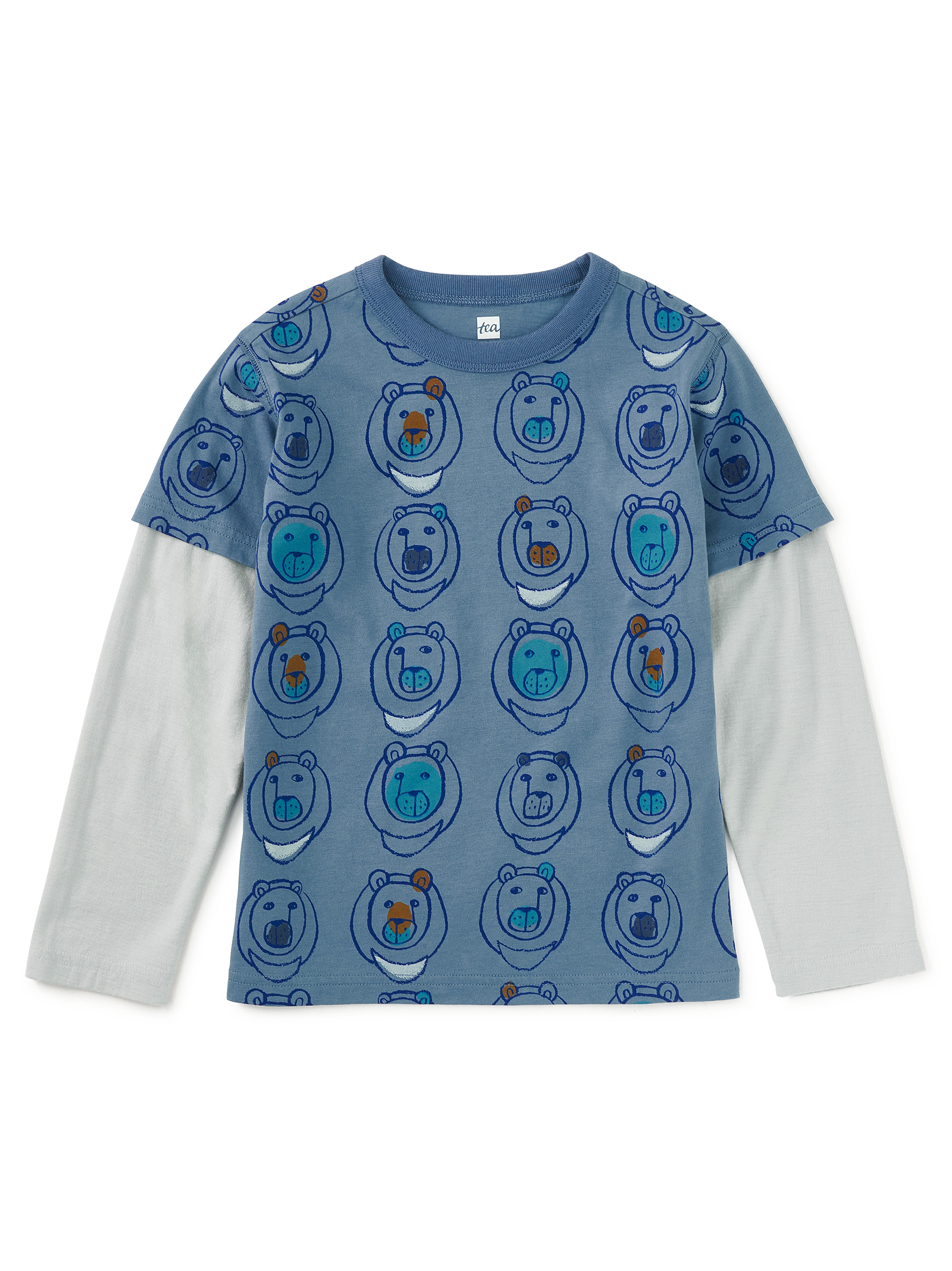 Printed Layered Sleeve Tee