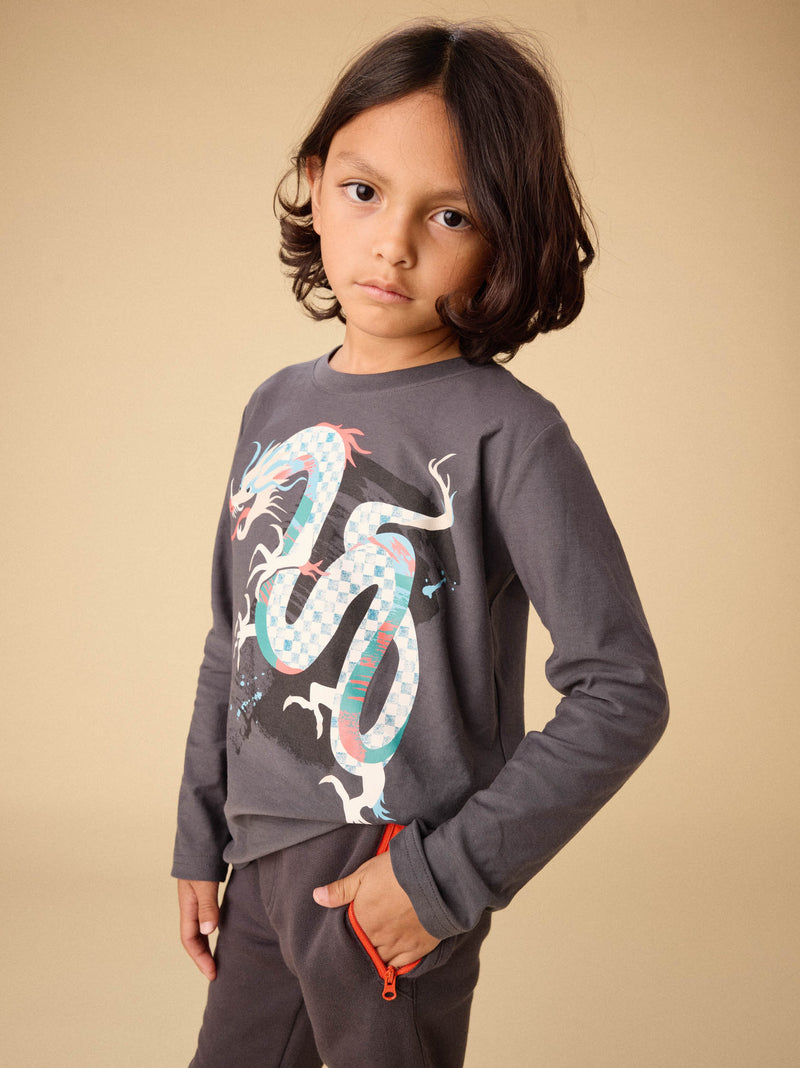 Dragon Graphic Tee in Pepper - View 2