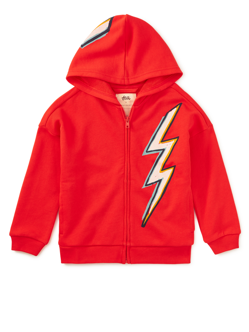 Lightning Bolt Easy Fit Hoodie in Ray - View 1