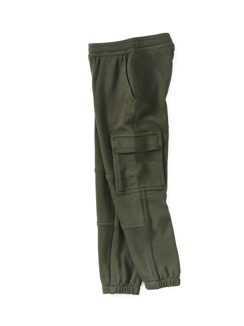 Cargo Pocket Joggers in Grape Leaf - View 2