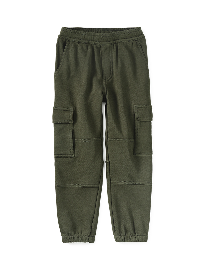Cargo Pocket Joggers in Grape Leaf - View 1
