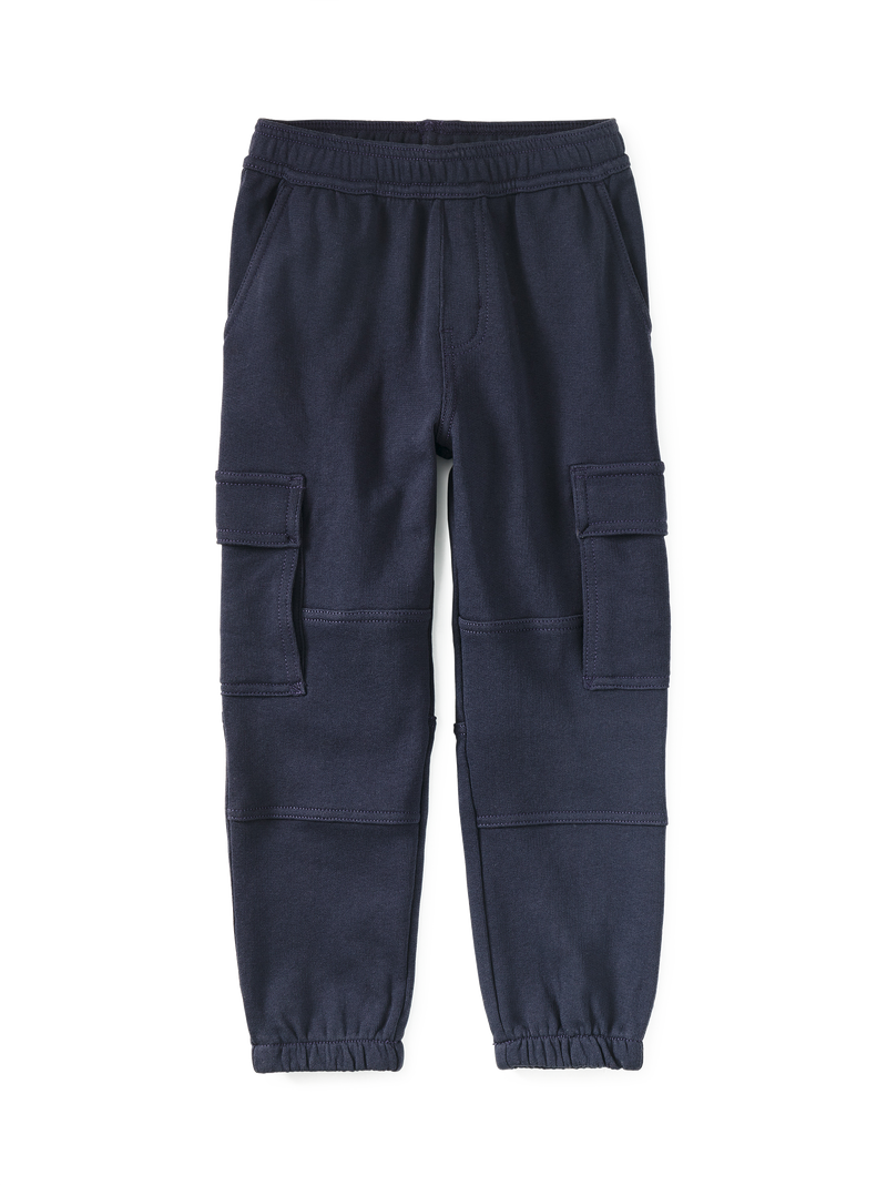 Cargo Pocket Joggers in Indigo - View 1