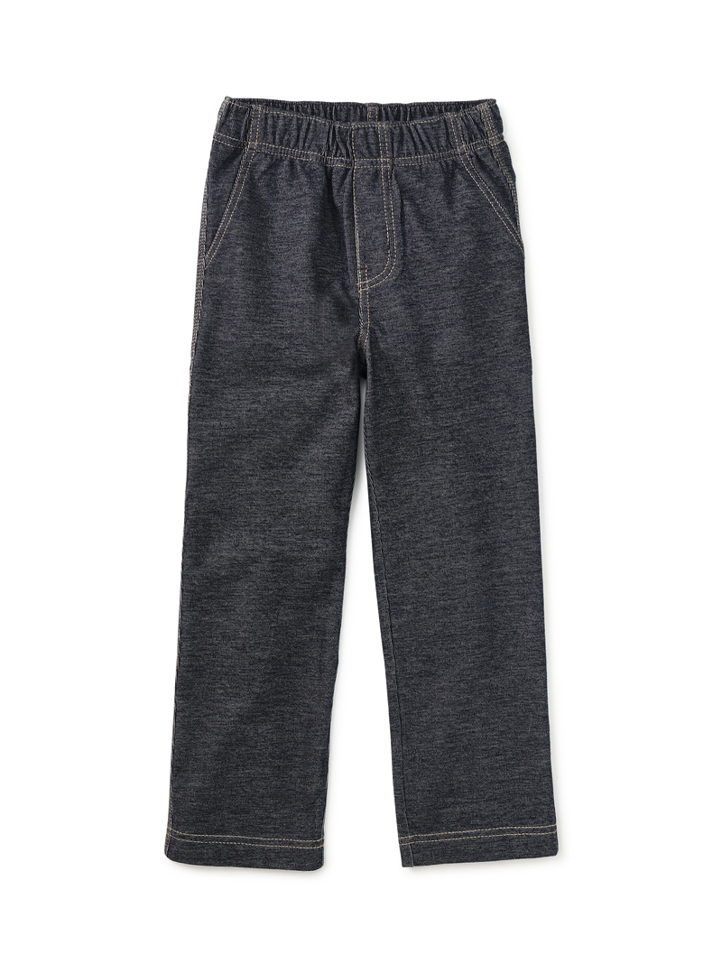 Denim-Like Carpenter Pants in Indigo - View 1