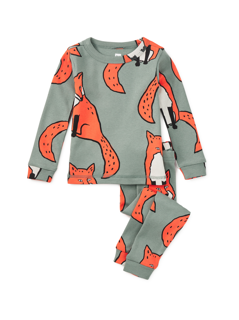 Goodnight Pajama Set in Fancy Fox - View 2