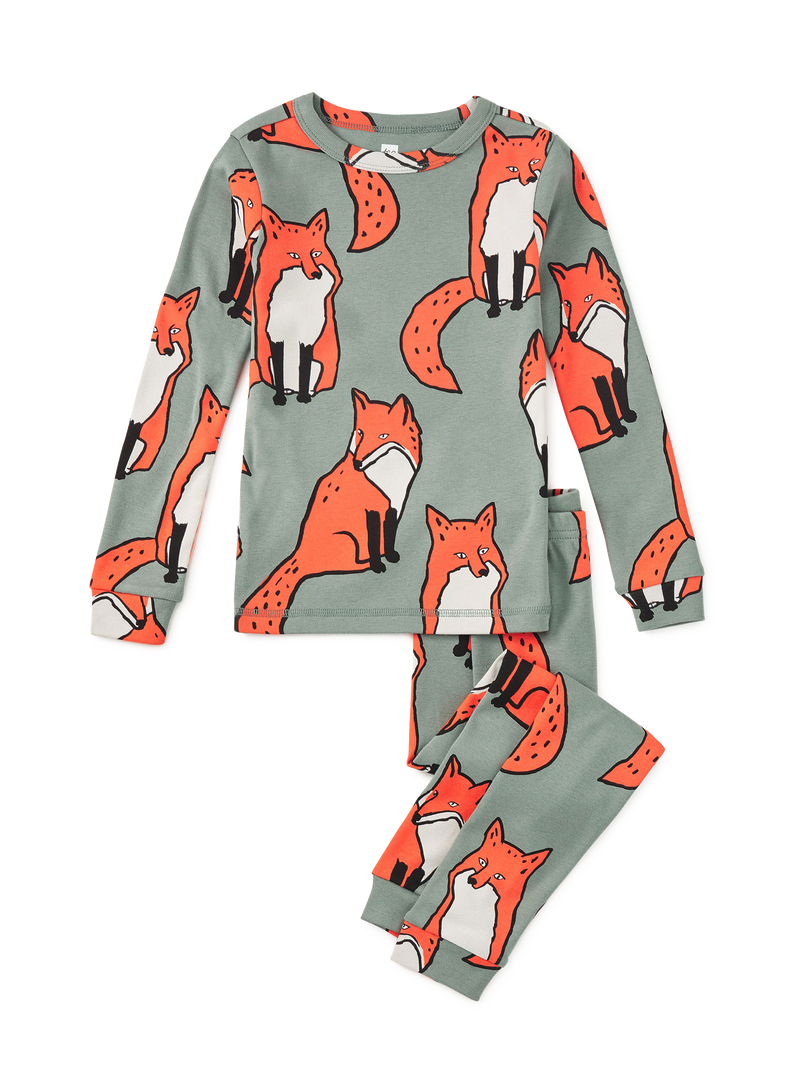 Goodnight Pajama Set in Fancy Fox - View 1