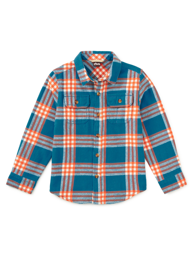 Flannel Button Up Shirt in Korbp204 - View 1