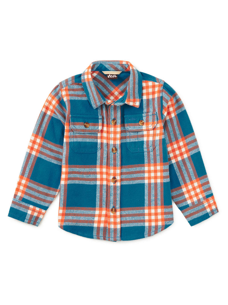 Flannel Button Up Shirt in Korbp204 - View 2