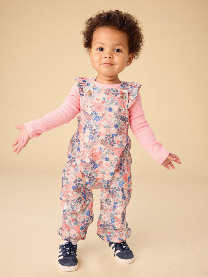 Lap Shoulder Baby Bodysuit in Cherry Blossom - View 2