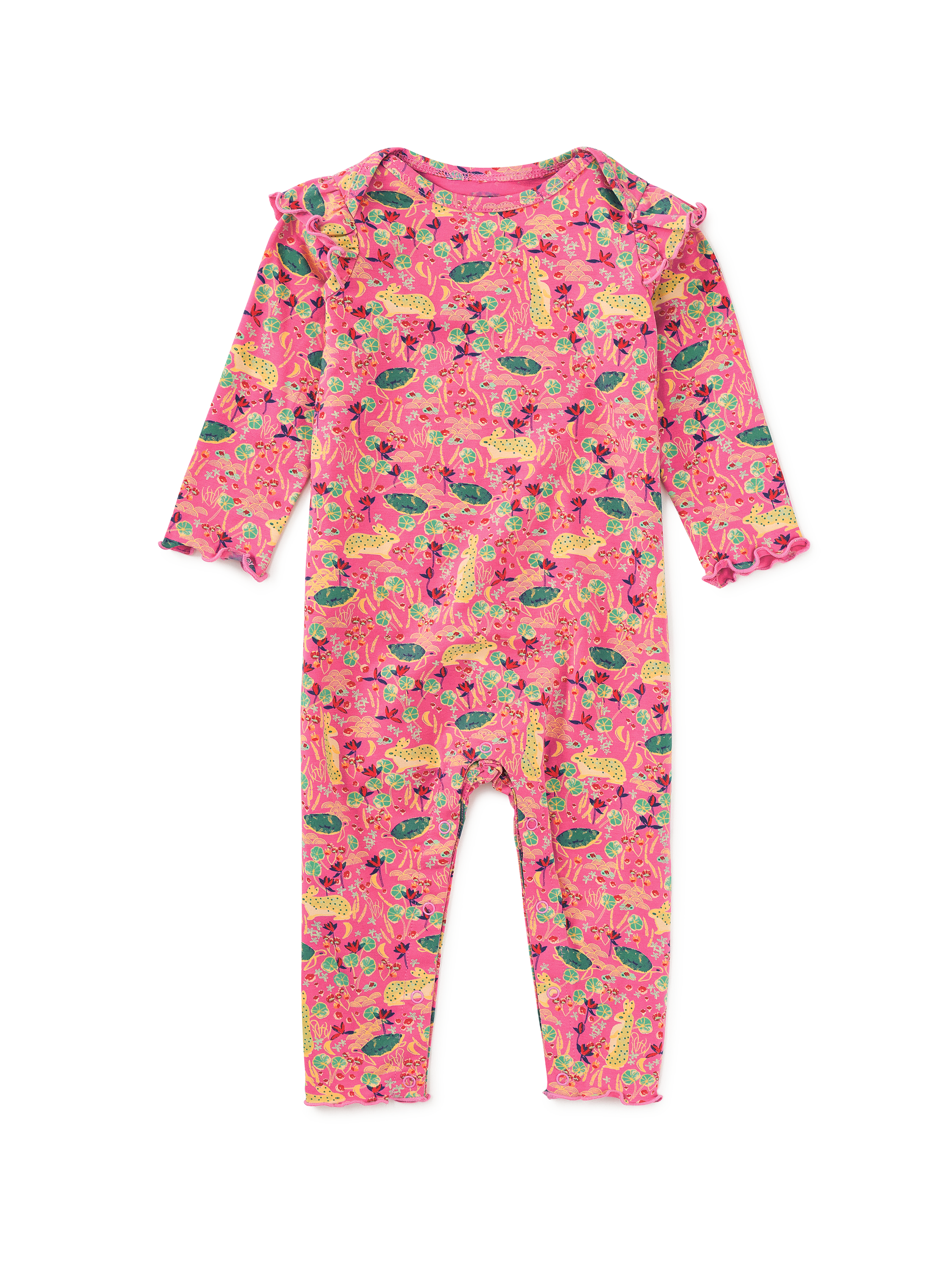 Ruffle Shoulder Baby Romper