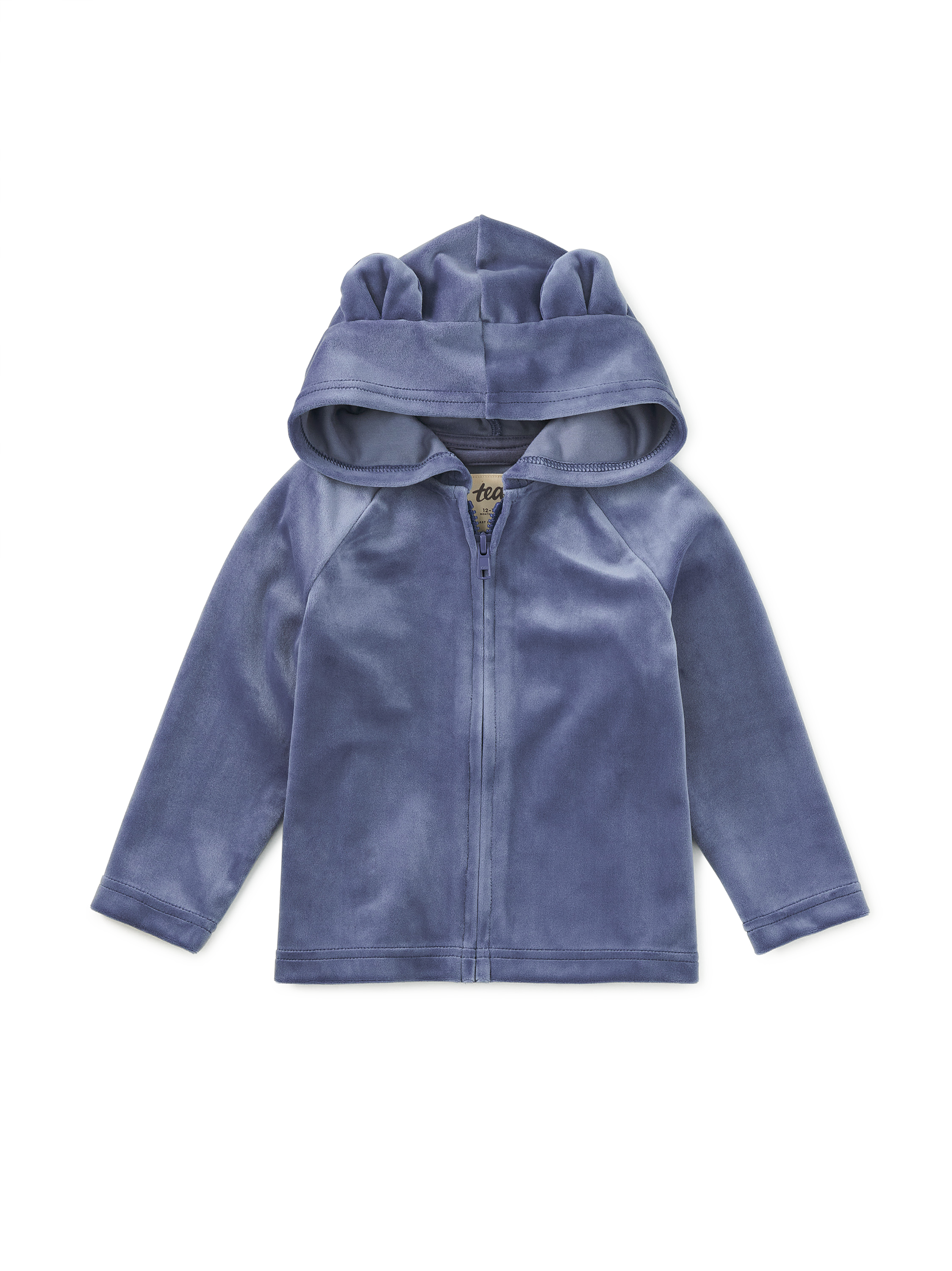 Bear Ears Velour Baby Hoodie