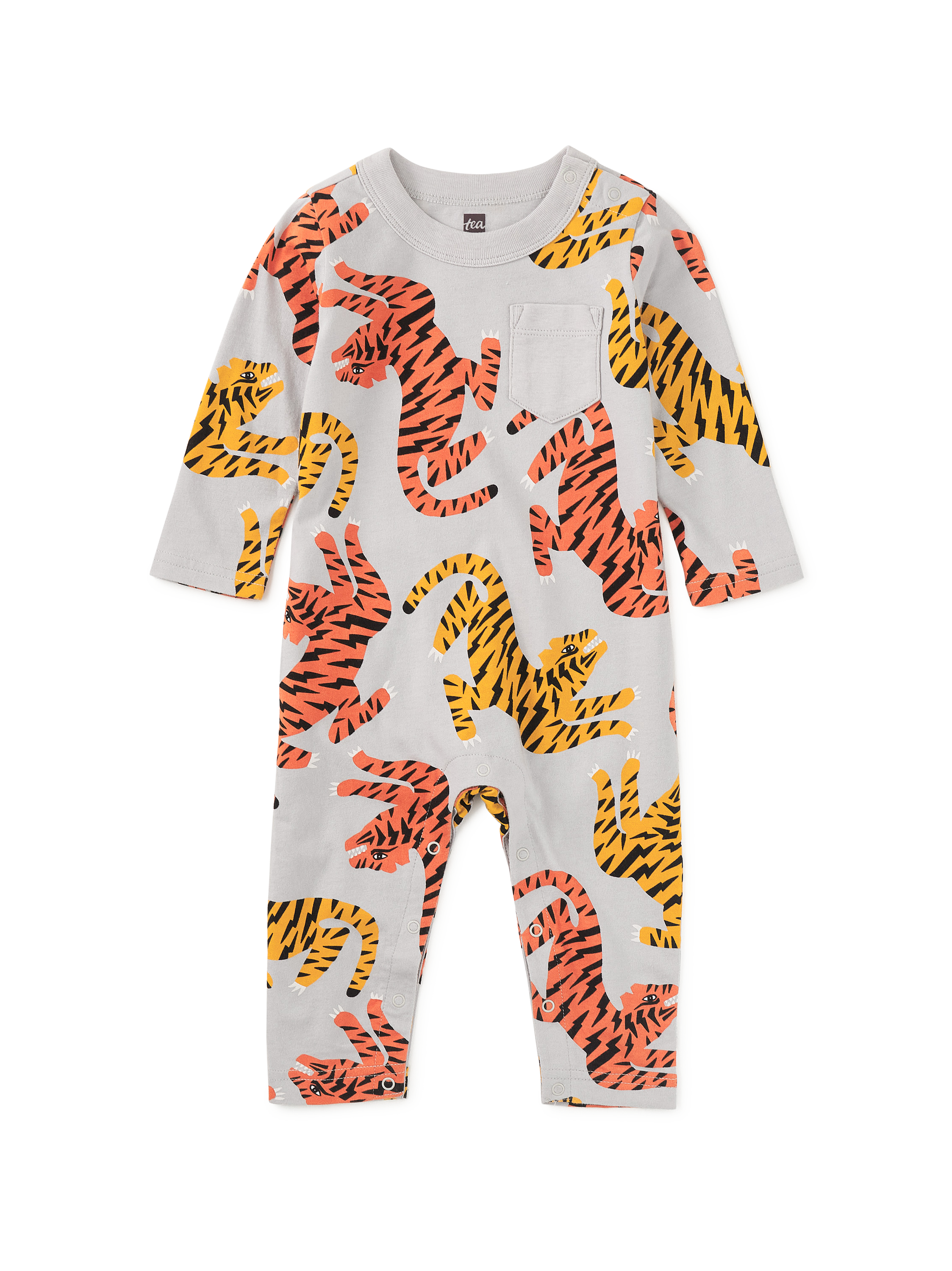 Long Sleeve Pocket Baby Romper