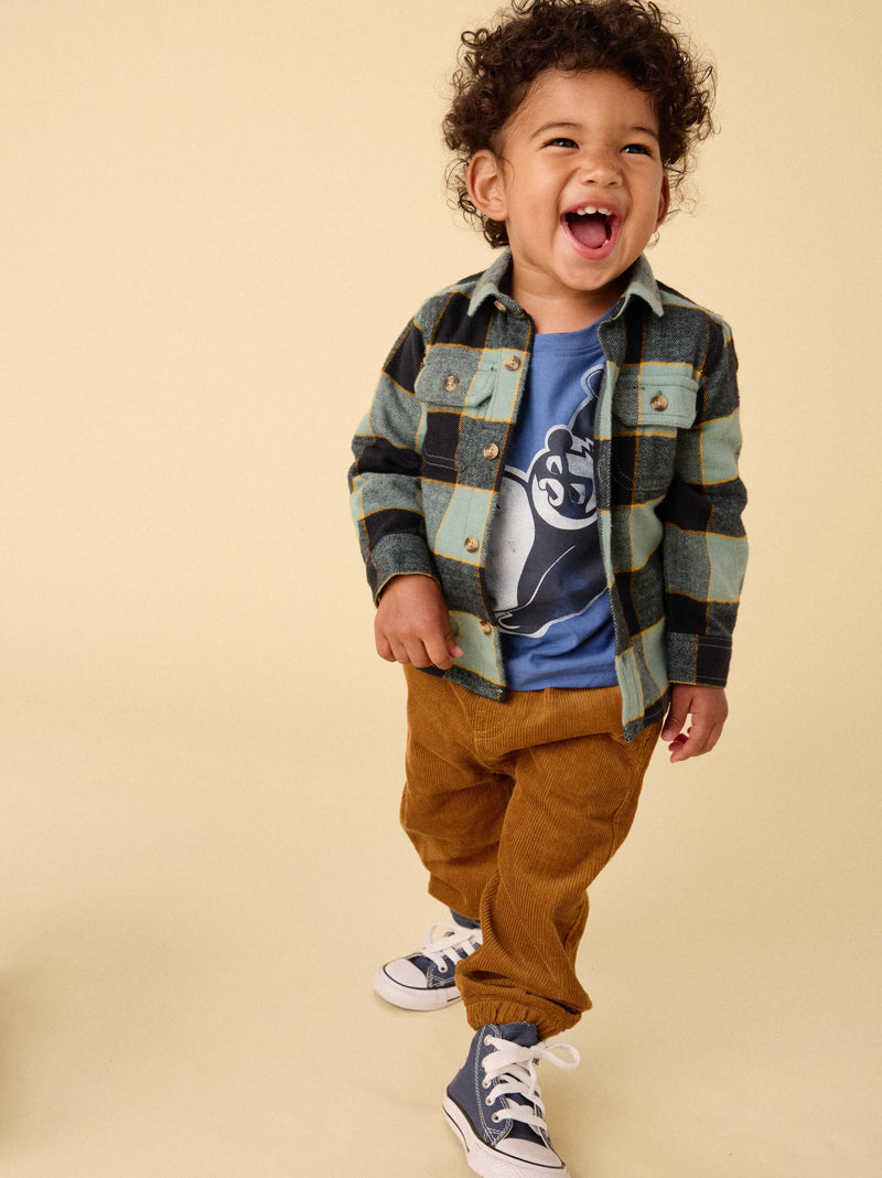 Corduroy Baby Pants in Acorn - View 2