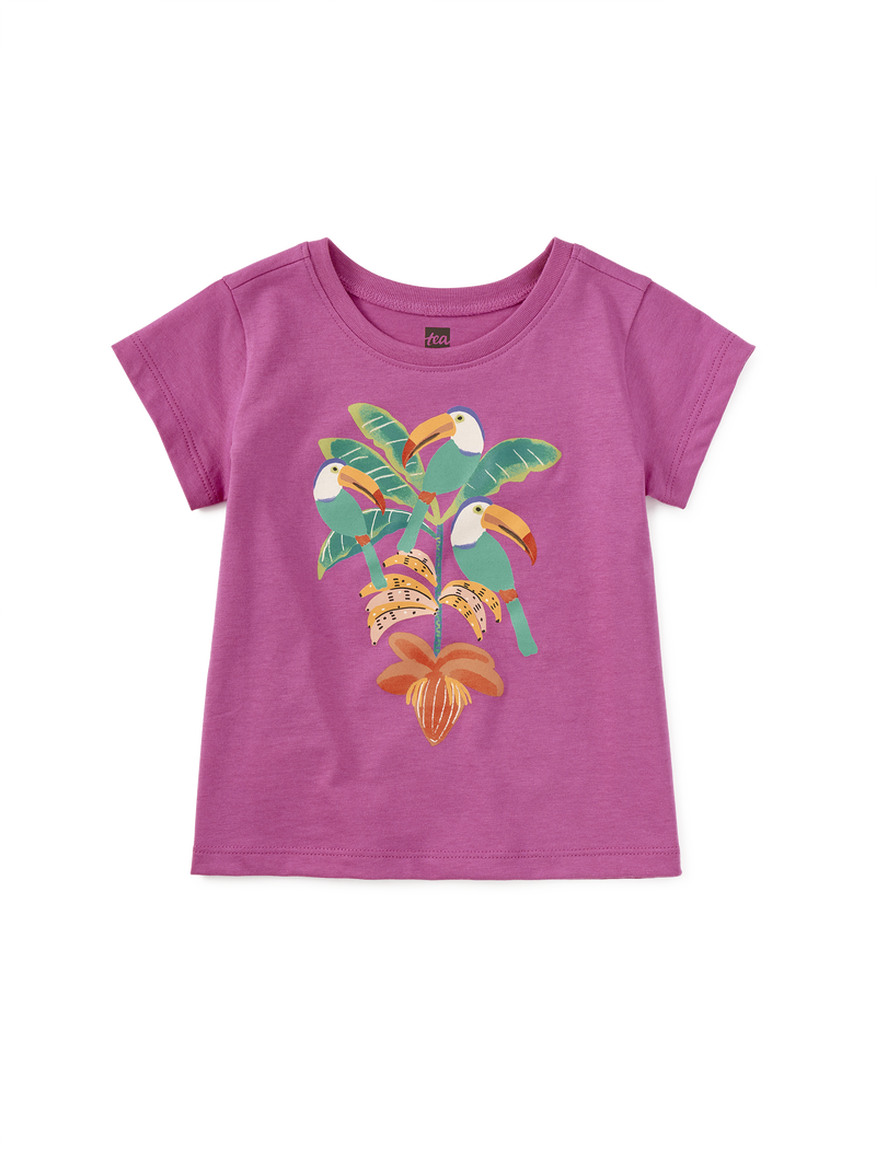 Toucan Tree Graphic Tee in Mulberry - View 2