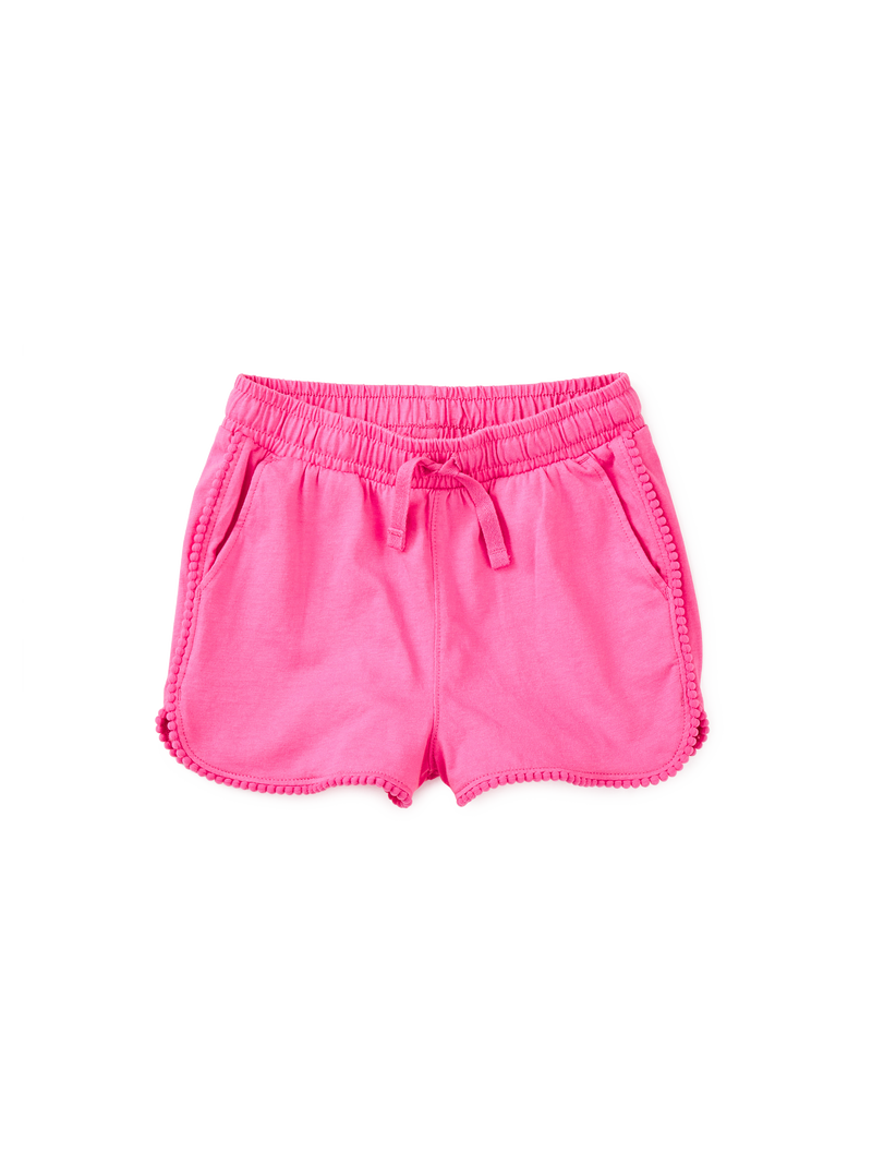 Pom-Pom Gym Shorts in Carousel Pink - View 1