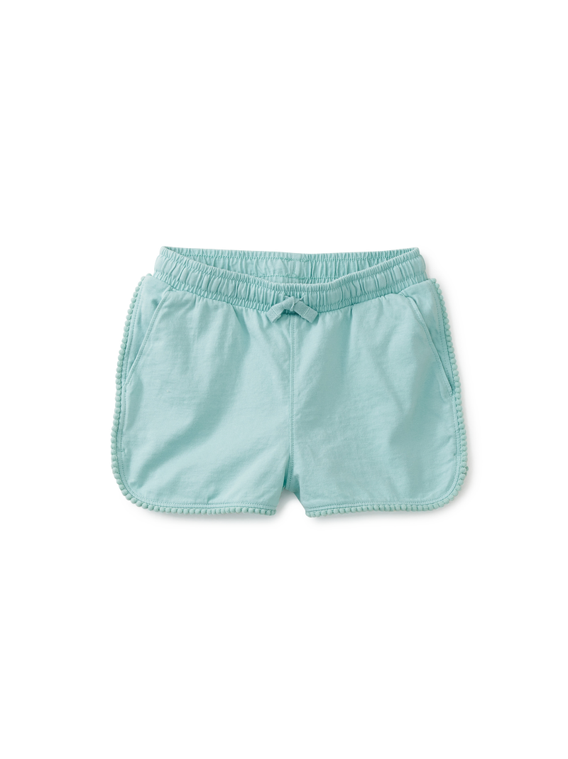 Pom-Pom Gym Shorts in Canal Blue - View 1