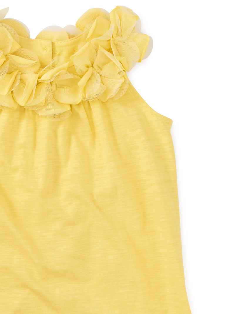 Blooming Lily Shift Dress in Yuzu - View 2