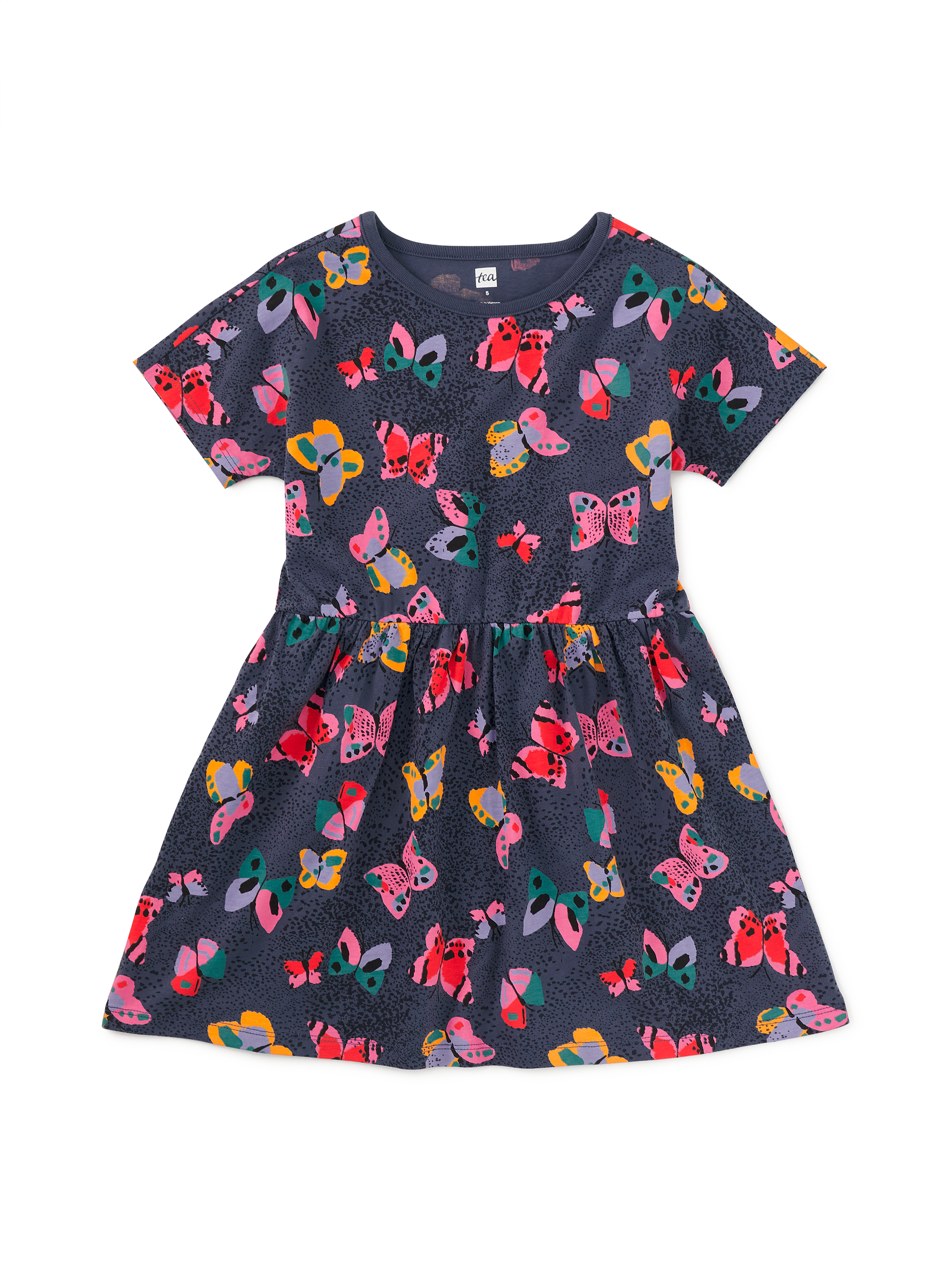 Short Sleeve Twirl Dress