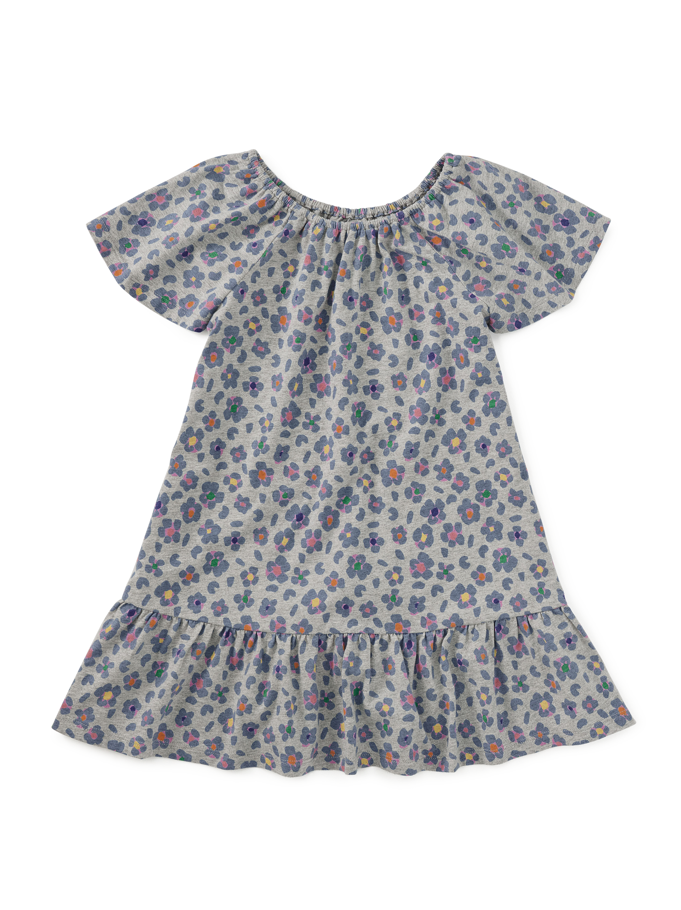 Flutter Sleeve Drop Skirt Dres