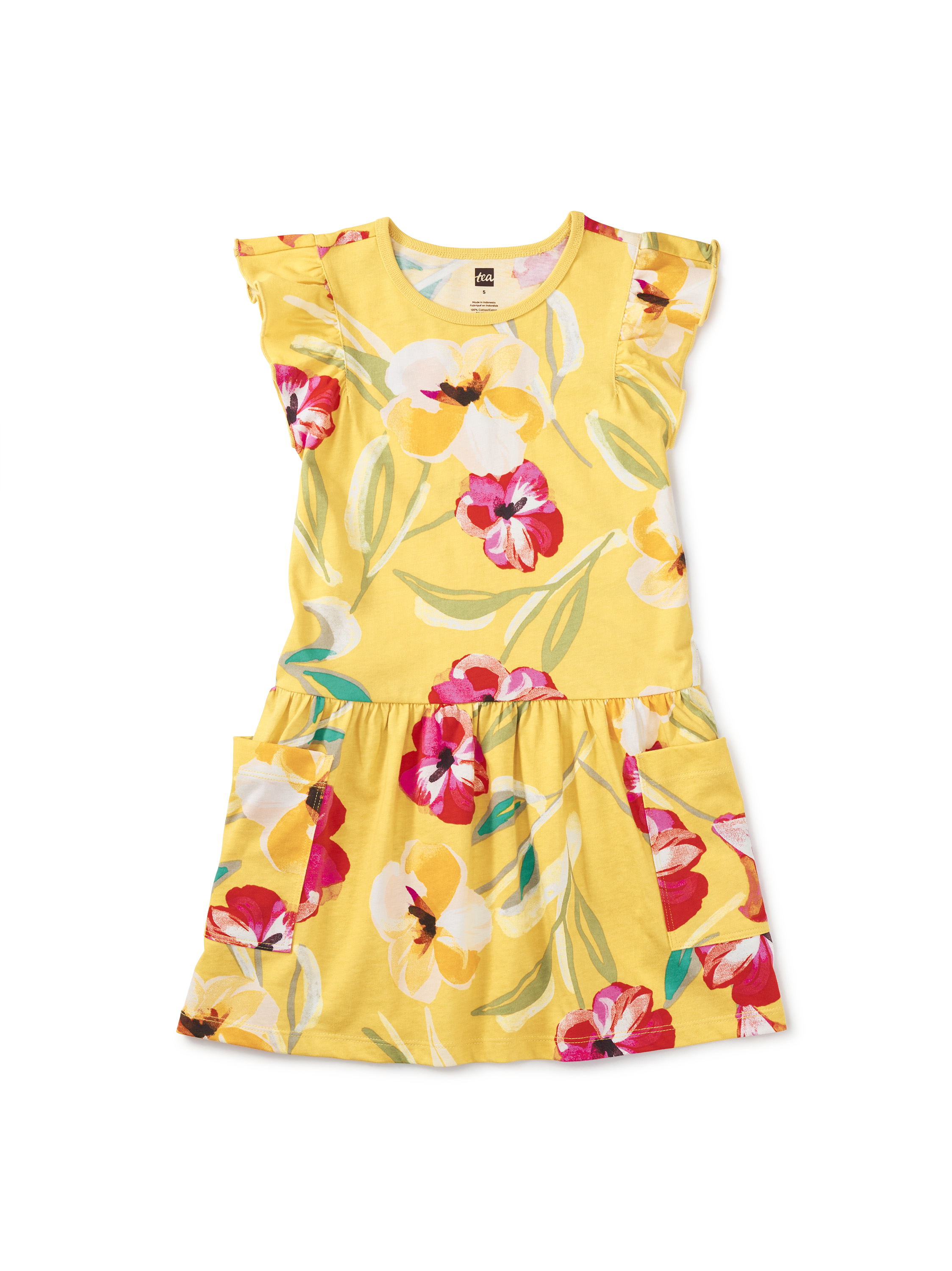 Flutter Sleeve Pocket Dress